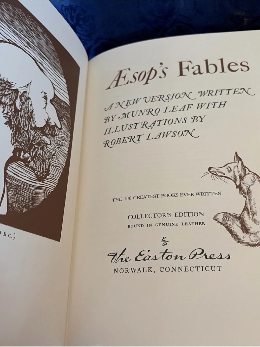 The product is a leatherbound collector's edition of 
